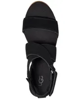 Ugg Women's Ileana Ankle-Strap Espadrille Platform Wedge Sandals