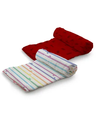 Tetris for Kanga Care Serene Swaddles - Premium Rayon from Bamboo Muslin Reversible Swaddle Blankets (2pk) : Tetrimino Block Party Multi-color