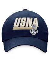 Men's Top of the World Navy Navy Midshipmen Slice Adjustable Hat