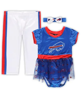 Infant Boys and Girls Royal and White Buffalo Bills Tailgate Tutu Game Day Costume Set