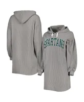 Women's Gameday Couture Gray Michigan State Spartans Game Winner Vintage-like Wash Tri-Blend Dress