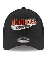 Men's New Era Black Cincinnati Bengals 2022 Afc North Division Champions 9FORTY Adjustable Hat