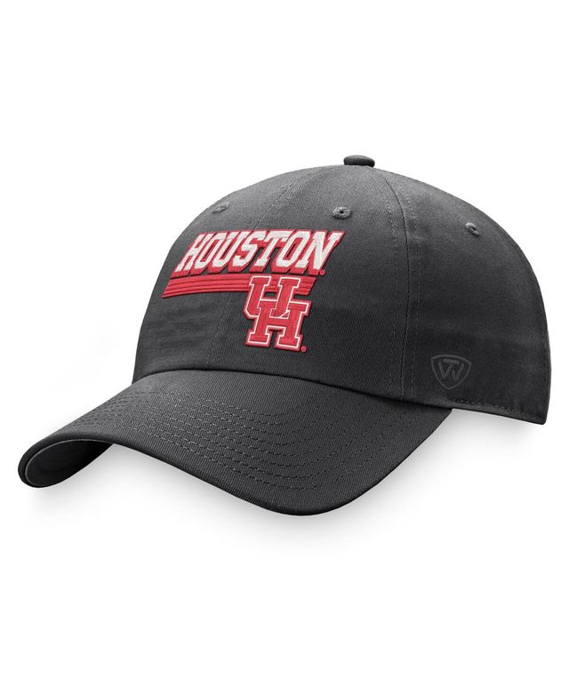 Men's Top of the World Charcoal Houston Cougars Slice Adjustable Hat
