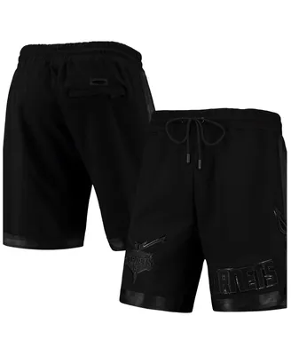 Men's Pro Standard Charlotte Hornets Triple Black Gloss Shorts