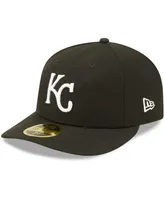 Men's New Era Kansas City Royals Black and White Low Profile 59FIFTY Fitted Hat