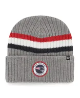 Men's '47 Brand Gray New England Patriots Highline Cuffed Knit Hat