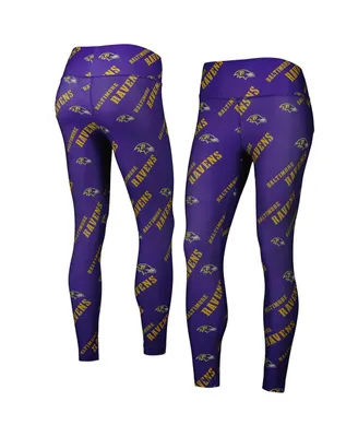 Women's Concepts Sport Purple Baltimore Ravens Breakthrough Allover Print Leggings