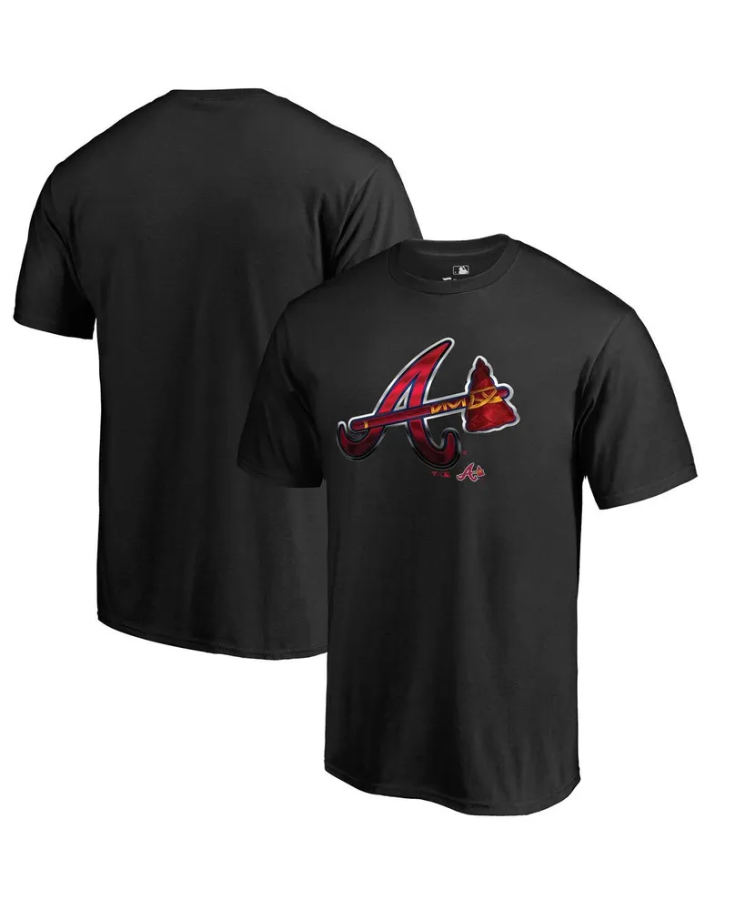 Men's Fanatics Black Atlanta Braves Midnight Mascot T-shirt