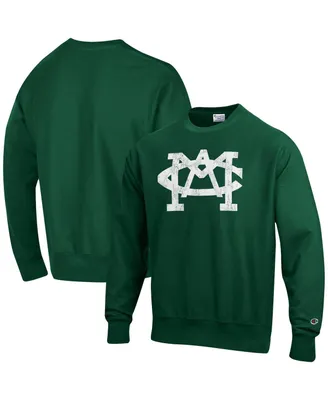 Men's Champion Green Michigan State Spartans Vault Logo Reverse Weave Pullover Sweatshirt