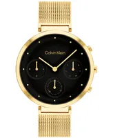 Calvin Klein Women's Gold-Tone Stainless Steel Mesh Bracelet Watch 36.5mm