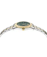 Versace Women's Swiss Greca Time Two Tone Stainless Steel Bracelet Watch 35mm
