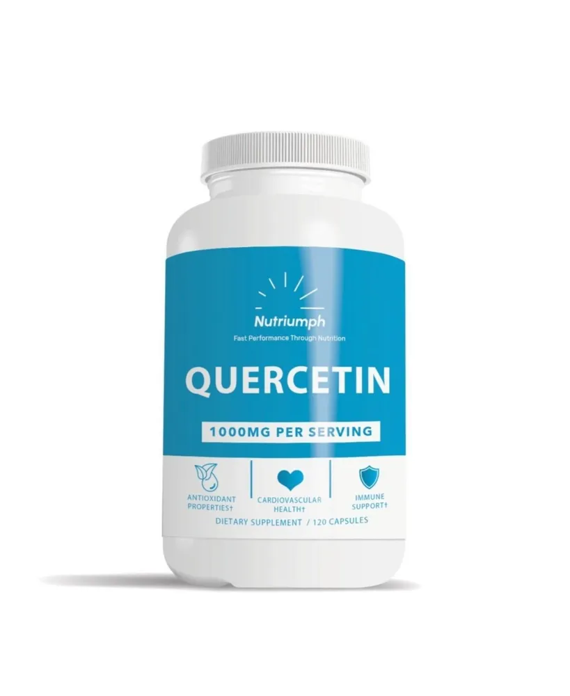 Nutriumph Quercetin 1000mg per Serving | Antioxidant Properties, Cardiovascular Health & Immune Support Supplement | 120 Capsules