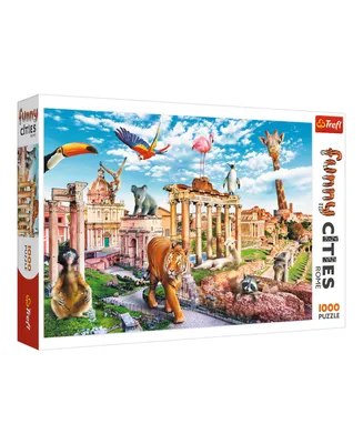 Trefl Red Funny Cities 1000 Piece Puzzle- Wild Rome