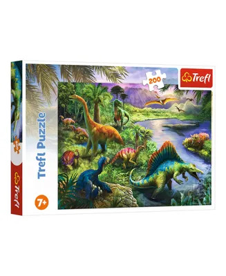 Trefl Red 200 Piece Kids Puzzle- Predatory Dinosaurs