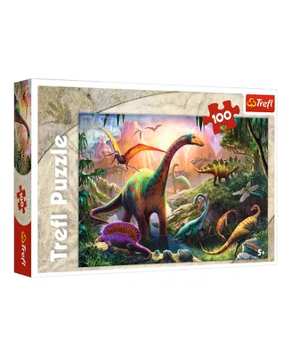 Trefl Red 100 Piece Kids Puzzle - Dinosaurs Land