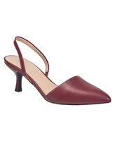 H Halston Women's Valencia Kitten Heel Pumps