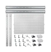 Allspace 23 Piece Garage Organizer Wall Storage System with Pegboard, Hooks and Hangers