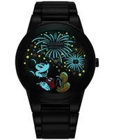 Citizen Eco-Drive Unisex Disney Mickey Mouse Black Stainless Steel Bracelet Watch 40mm