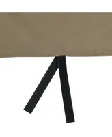 Firewood Log Hoop Cover - Heavy-Duty Outdoor Weather-Resistant Polyester with Pvc Backing - 40-Inch - Khaki