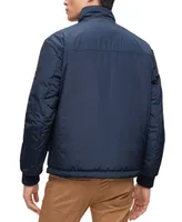 Boss by Hugo Men's Water-Repellent Logo Badge Reversible Jacket