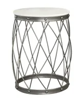 Coaster Home Furnishings Round Accent Table with Marble Top