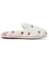 Dearfoams Women's Teddy Heart Scuff