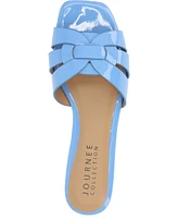 Journee Collection Women's Arrina Flat Slide Sandals