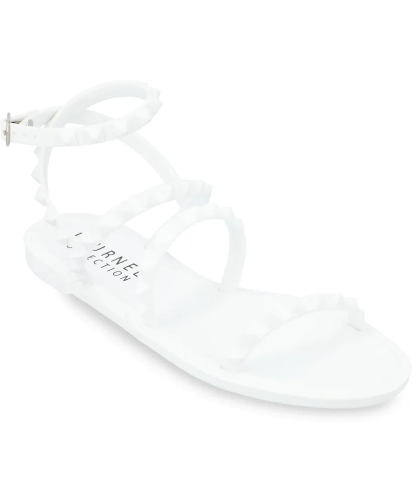 Journee Collection Women's Saphira Studded Jelly Sandals