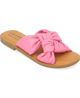 Journee Collection Women's Kianna Woven Flat Sandals