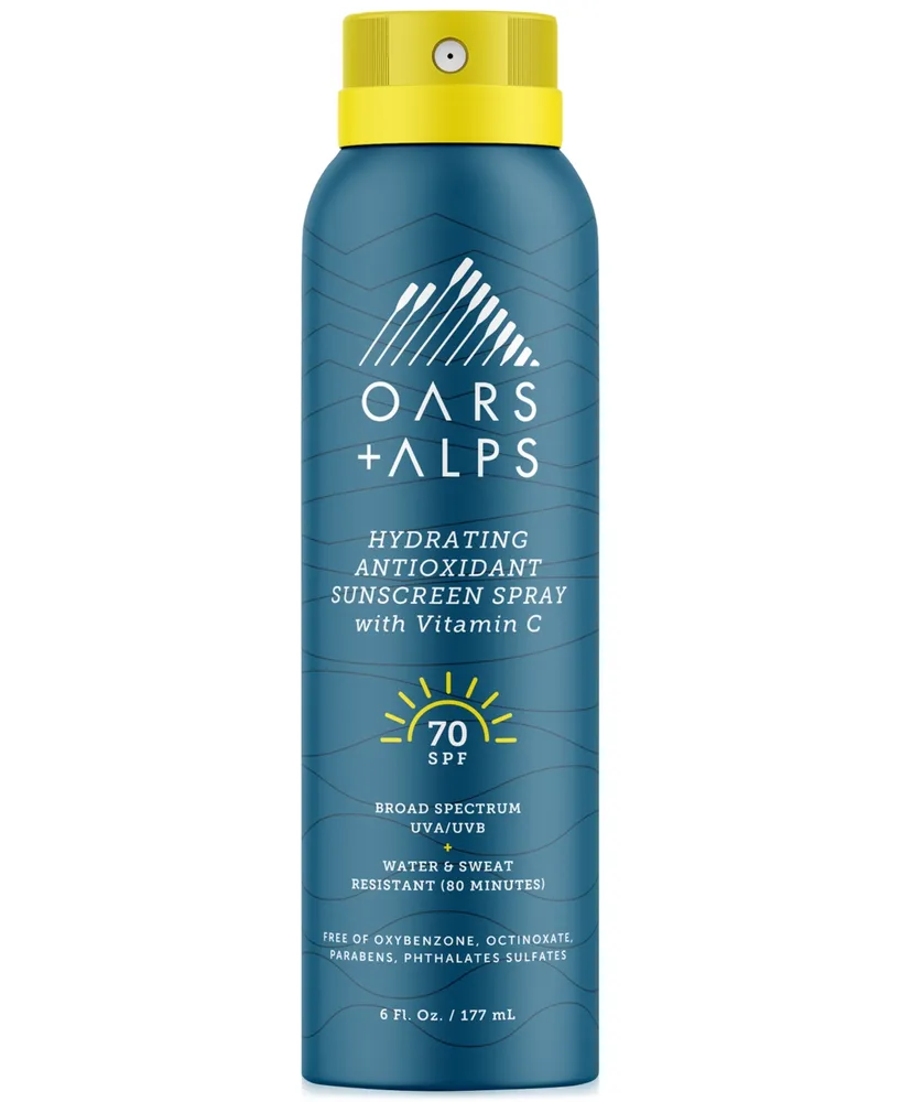 Oars + Alps Hydrating Antioxidant Sunscreen Spray Spf 70, 6 oz.