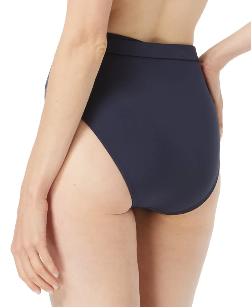 Michael Kors Women's Belted High-Waist Bikini Bottoms