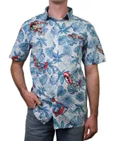 Fifth Sun Men's Marvel Retro Paradise Short Sleeves Woven Shirt