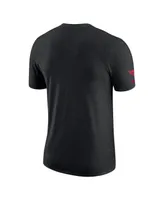 Men's Nike Heather Black Chicago Bulls Courtside Versus Flight Max90 T-shirt