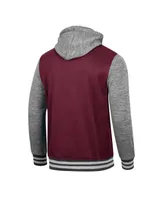 Men's Colosseum Maroon Texas A&M Aggies Robinson Hoodie Full-Snap Jacket