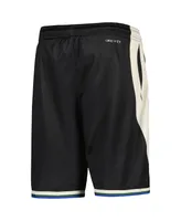 Big Boys and Girls Jordan Black Milwaukee Bucks Statement Edition Swingman Performance Shorts