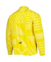 Men's Puma Yellow Borussia Dortmund Pre-Match Raglan Full-Zip Training Jacket