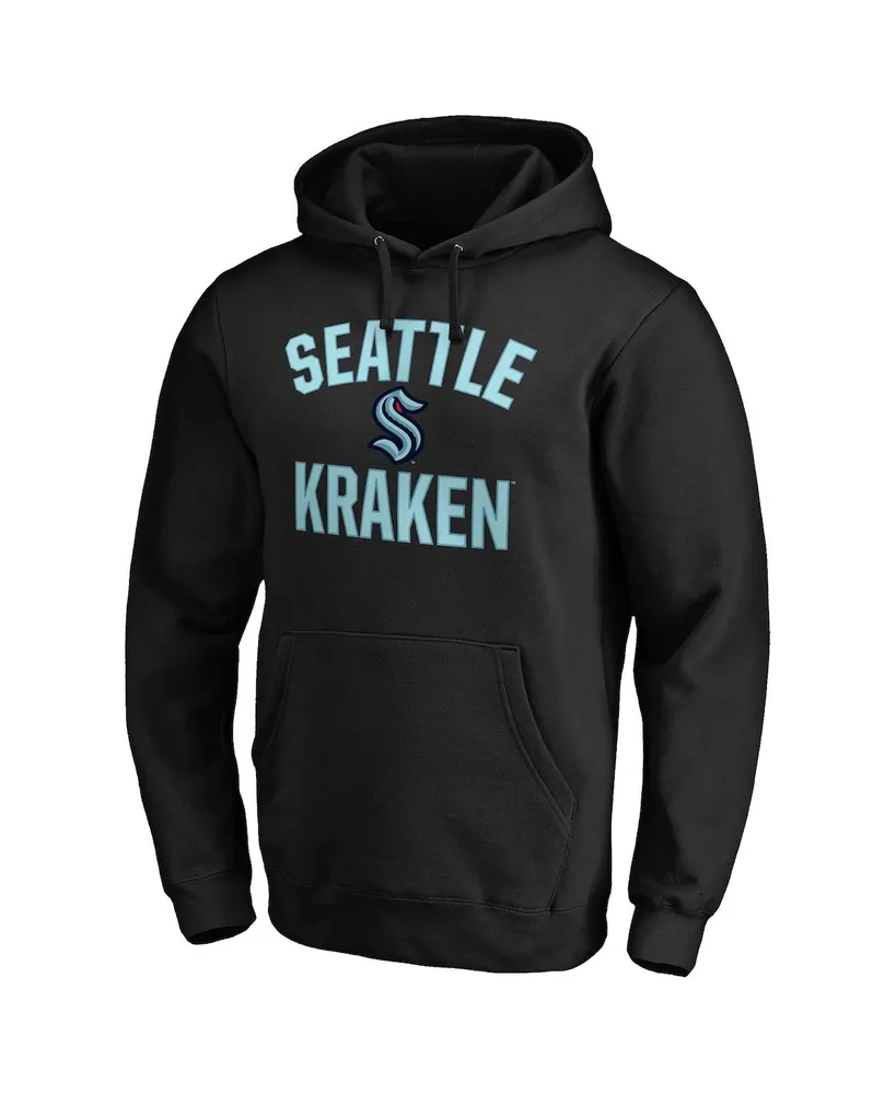 Men's Fanatics Black Seattle Kraken Big and Tall Victory Arch Pullover Hoodie