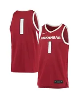 Men's Nike #34 Crimson Arkansas Razorbacks Replica Jersey