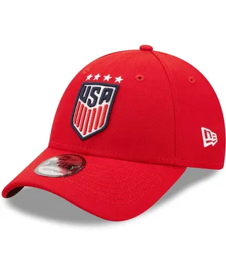 Men's New Era Red Uswnt 9FORTY Adjustable Hat
