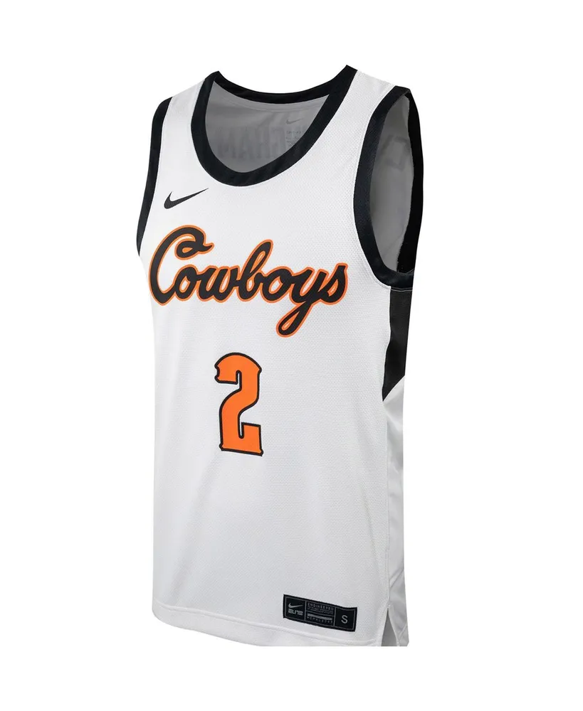 Men's Nike Cade Cunningham White Oklahoma State Cowboys Replica Basketball Jersey