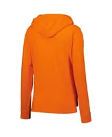 Women's Concepts Sport Orange Clemson Tigers Long Sleeve Hoodie T-shirt and Pants Sleep Set