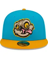 Men's New Era Aqua, Orange Locos De Lansing Copa La Diversion 59FIFTY Fitted Hat