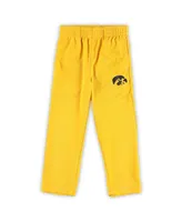 Preschool Boys Black, Gold Iowa Hawkeyes Red Zone Jersey and Pants Set