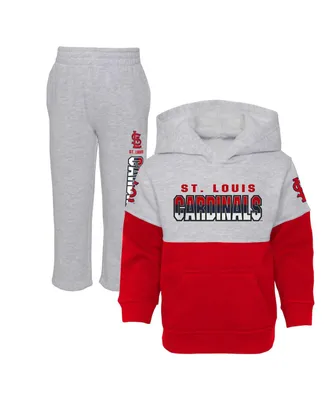 Toddler Boys Red, Heather Gray St. Louis Cardinals Two-Piece Playmaker Set