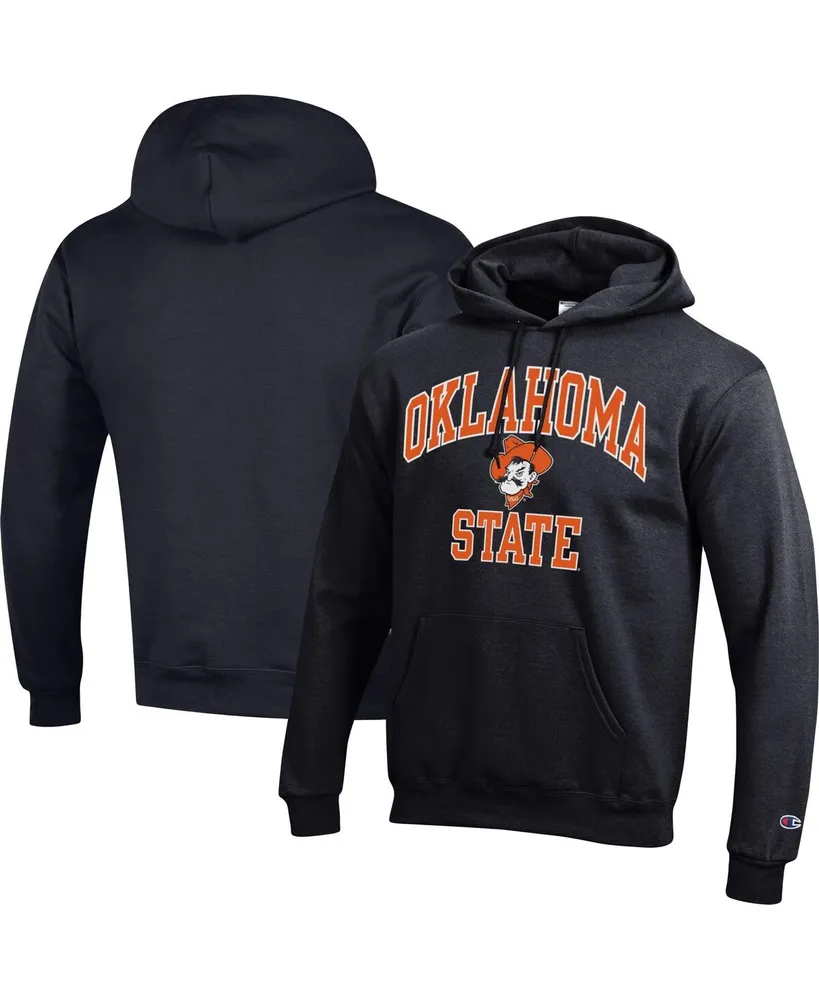 Men's Champion Black Oklahoma State Cowboys High Motor Pullover Hoodie