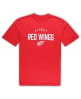 Men's Detroit Red Wings Red, Heather Gray Big and Tall T-shirt Pants Lounge Set