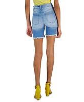 Celebrity Pink Juniors' Distressed Cutoff Bermuda Shorts