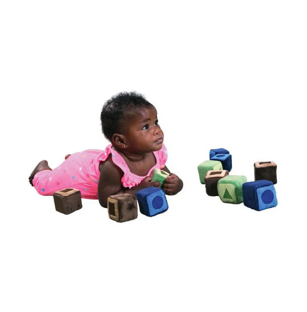 Kaplan Early Learning Soft Shape Blocks - 12 Pieces - 2" x 2"