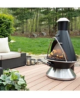 Cuisinart Coh-600 Chimenea Steel Propane Outdoor Fire Pit