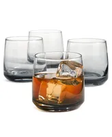 Hotel Collection Ombre Grey Rocks Glasses, Set of 4, Created for Macy's
